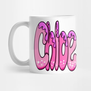 Chloe first name Graffiti style Pink Letters customised personalised custom gifts for girls Mug